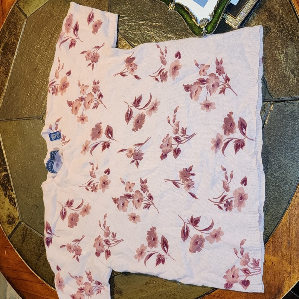 lambswool short sleeve sweater